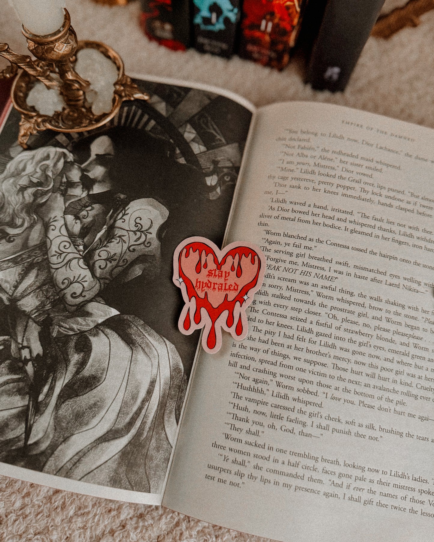 Stay Hydrated Blood Heart Sticker