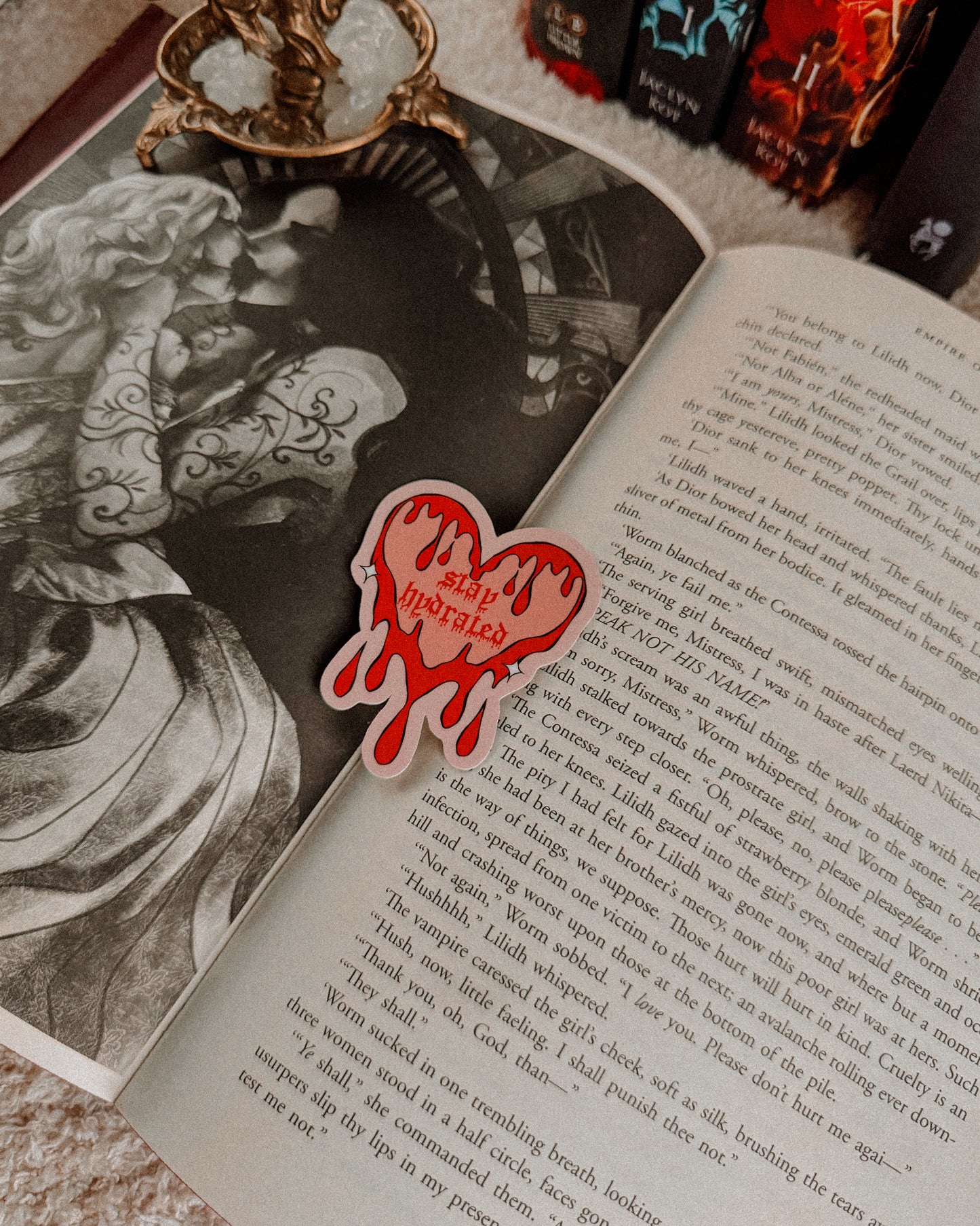 Stay Hydrated Blood Heart Sticker