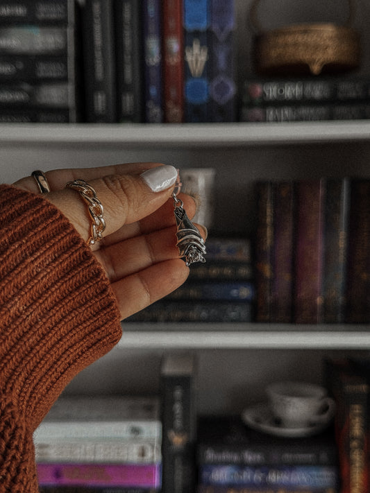 Hanging Bat E-Reader Charm