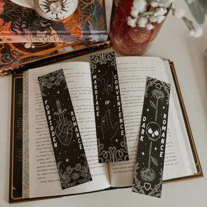 Bookish Trope Bookmarks 2.0 - Dark