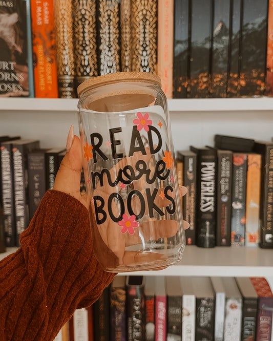 Read More Books Simple - 16oz Glass Cup