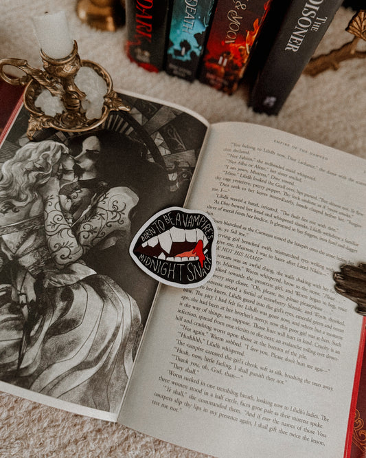 Born to Be a Vampire’s Midnight Snack Sticker