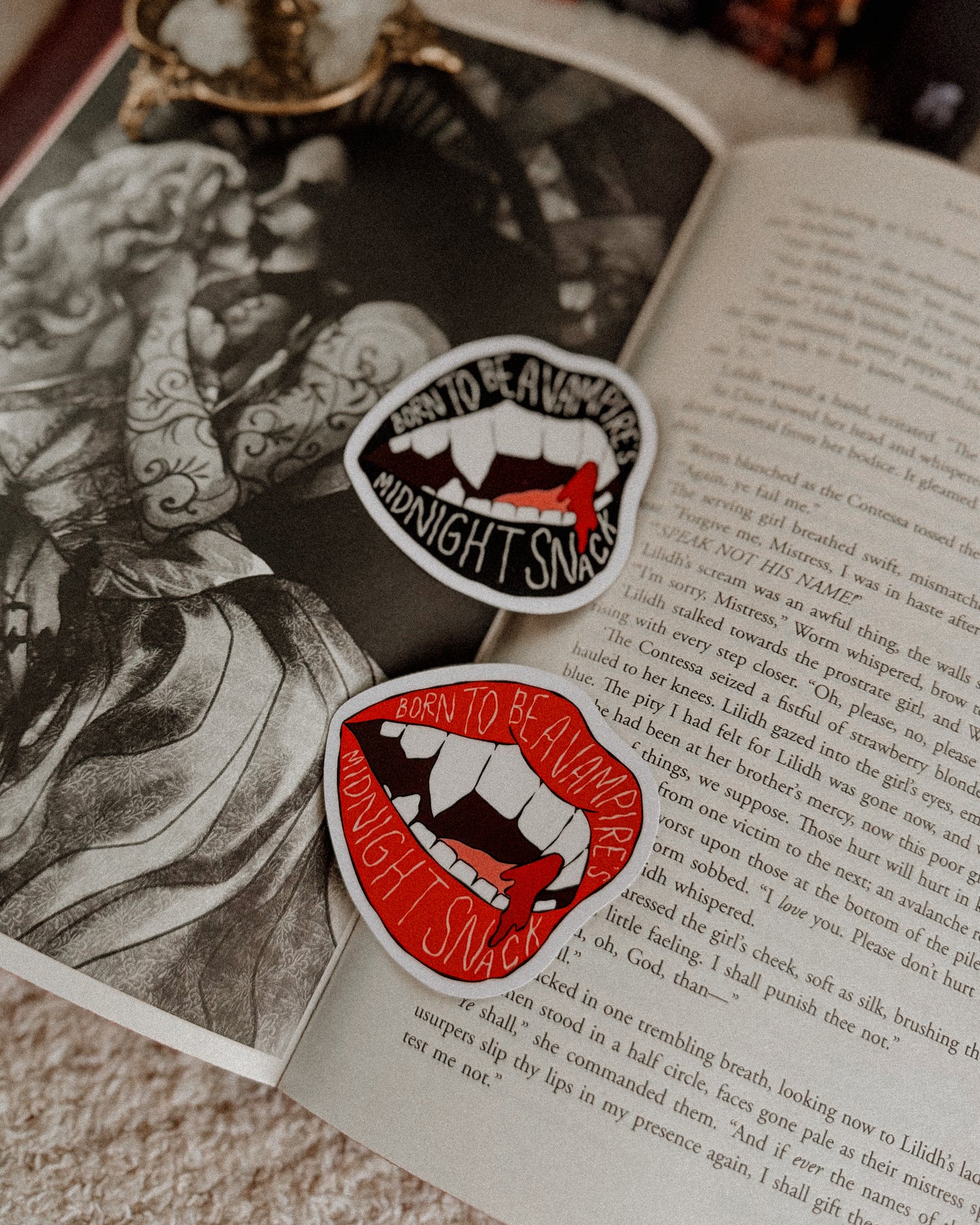 Born to Be a Vampire’s Midnight Snack Sticker