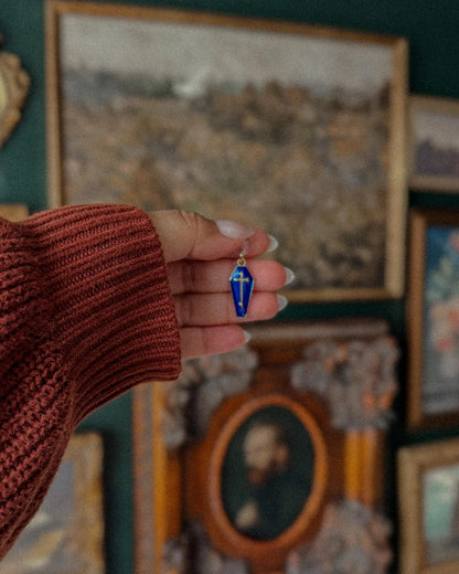 Enamel Coffin E-Reader Charm