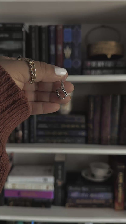 Vampire Teeth E-Reader Charm
