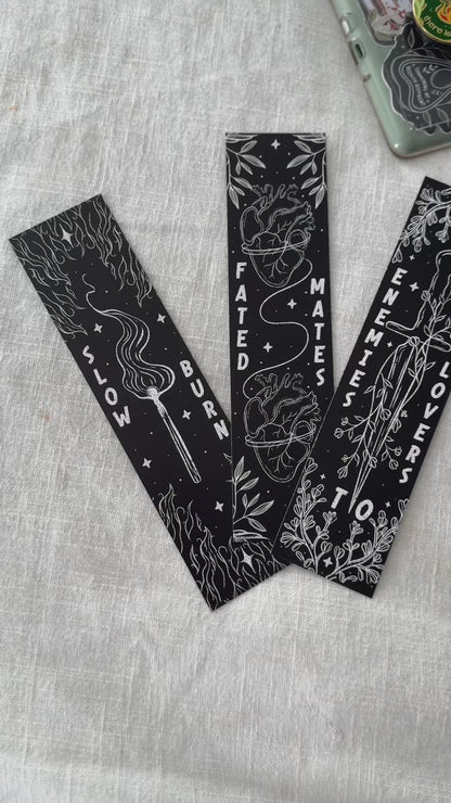 Bookish Trope Bookmarks - Dark